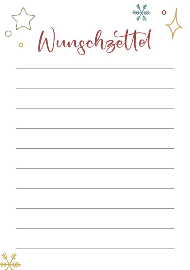 Vorschaubild des Wunschzettels