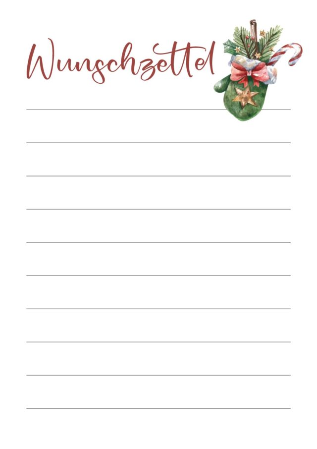 Vorschaubild des Wunschzettels